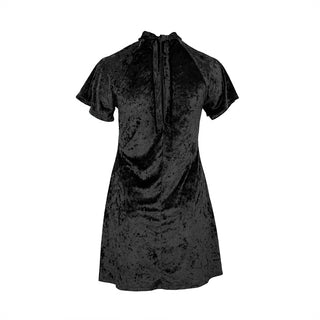 Lilliana Velvet Turtleneck Dress