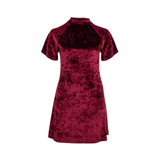 Lilliana Velvet Turtleneck Dress