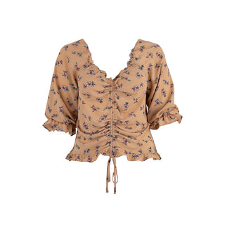 Aria Floral Ruffle Blouse