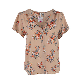 Hiraya Flowy Short Sleeved V-Necked Top