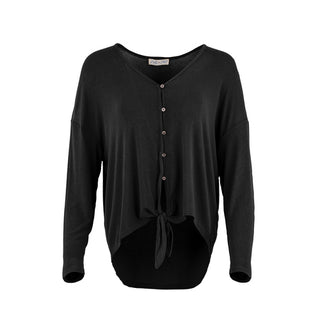 Olivia Tie-Front Button-Down Top