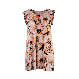 Guinevere Shirred Shoulder Floral Dress